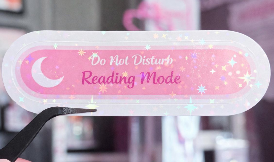 Reading Mode DND Sticker