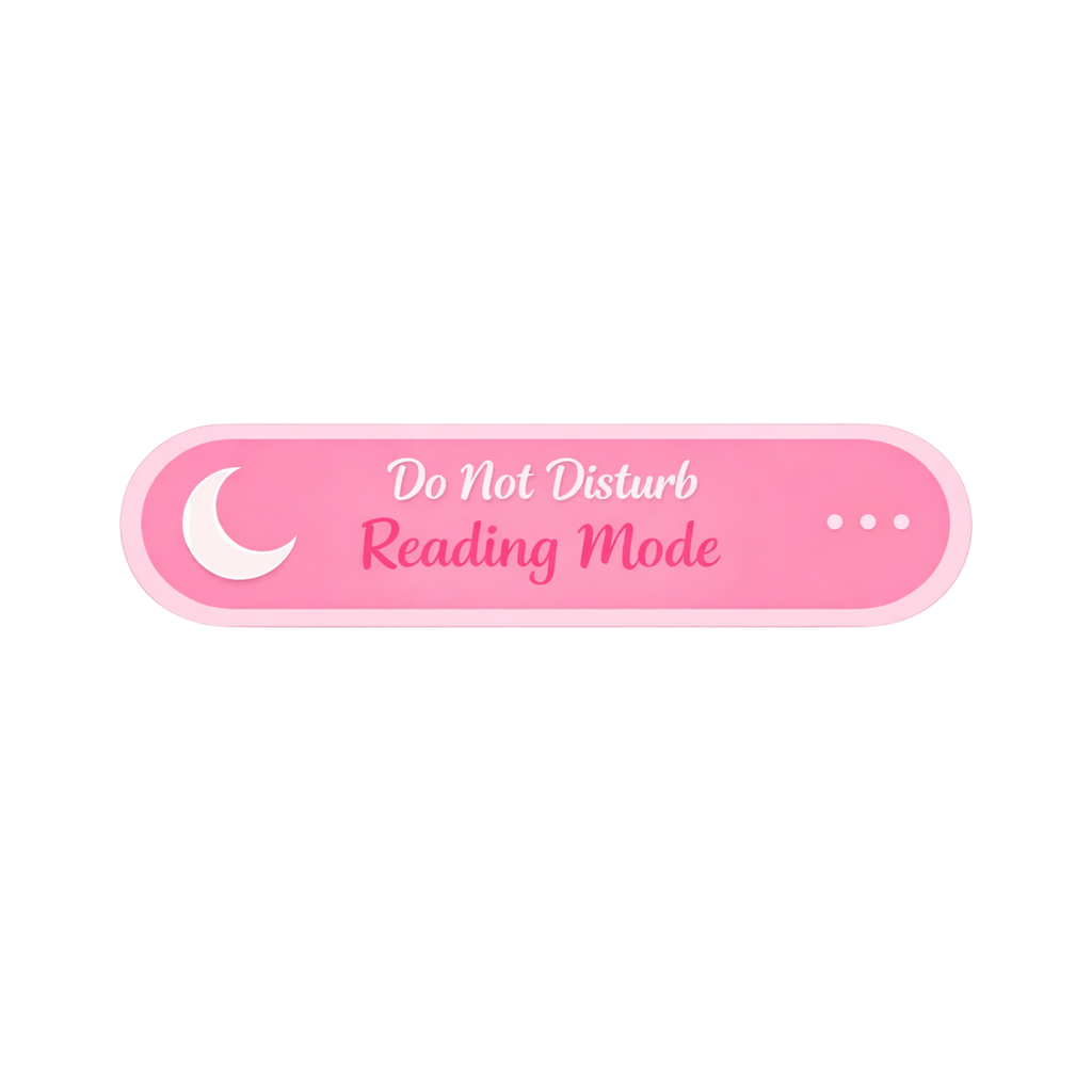 Reading Mode DND Sticker