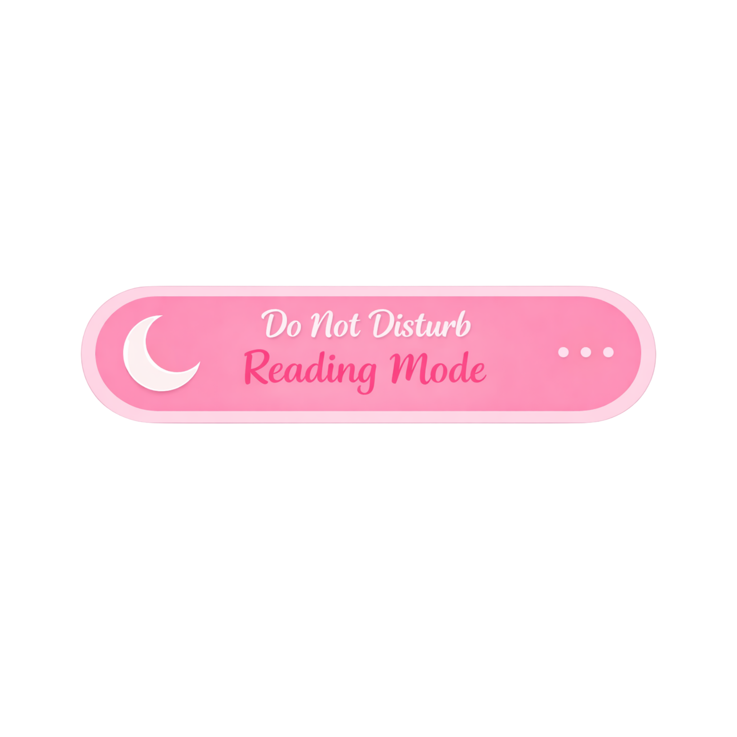 Reading Mode DND Sticker